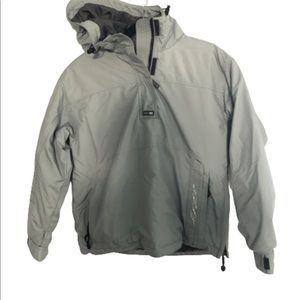 ROXY women snowboarding ski jacket gray pullover